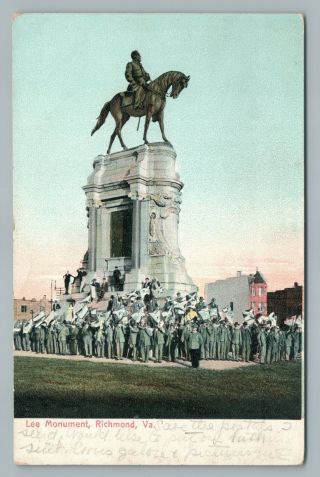 Lee Monument Dedication Richmond Virgiinia Rare Confederate Statue Antique 1907