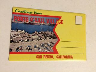 Vintage Postcard Folder,  Ports O 