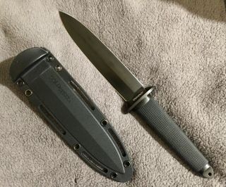 Cold Steel 3v Tai Pan Double Edge Spear Point Dagger 7.  5 " Black Blade Knife 13q