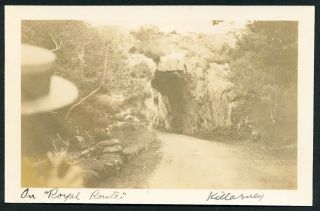 C.  1899 Earthen Tunnel,  Killarney Ireland Vintage Photo