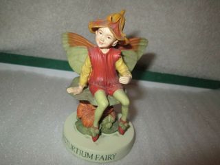 Cicely Mary Barker Flower Boy Fairy Figurine 2000 Nasturtium 3 3/4 " Tall