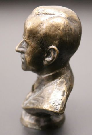 Presidential Bronze Bust Calvin Coolidge 1923 - 1929 Franklin 1977 4