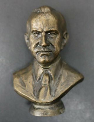 Presidential Bronze Bust Calvin Coolidge 1923 - 1929 Franklin 1977 6
