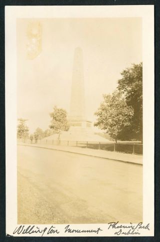 C.  1899 Wellington Moument,  Dublin Ireland Vintage Photo