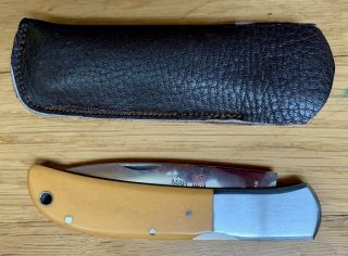 Al Mar,  Seki,  Japan,  Falcon 1003 Ivory Micarta Folding Knife