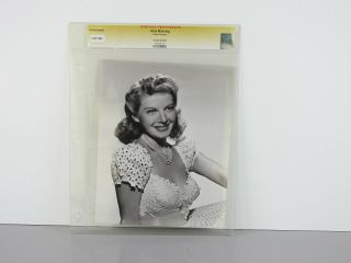 Vintage 1940s Irene Manning Actress Pin - Up Female Model Photo Cgc Vf