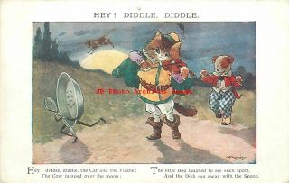 Ae Kennedy,  Faulkner No 1633,  Hey Diddle,  Diddle,  Anthropomorphic Cat Dog Dish