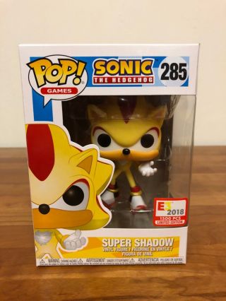 Funko Pop Games Sonic The Hedgehog Shadow 285 Le 1500 2018 E3 Exclusive