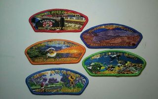 (5 - Diff),  2019 World Jamboree Patches,  (maui County Council)