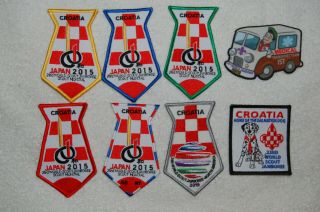 Boy Scout Croatia Japan 2015 World Jamboree Patch Set