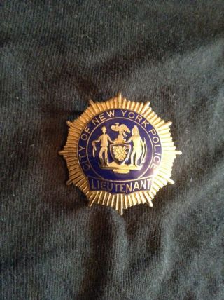 {rare} Vintage Obsolete City Of York Police Lieutenant Badge - Great Find