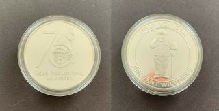 Officially Licensed Smokey Bear 75th Year Preventing Wildfires Medal -