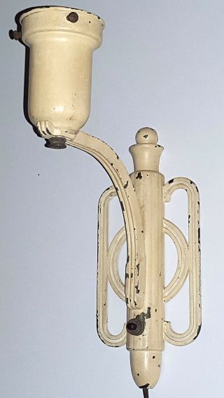 Lumidor Add - A - Lite Art Deco Wall Sconce Lamp Antique Cast Metal Vintage Lighting