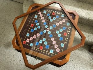 Franklin.  Scrabble Game Glass Cover.  This Is The Glass Cover Only