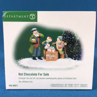 Dept 56 Christmas In The City Series Hot Chocolate 58971