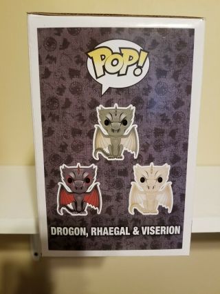 Funko Pop Game of Thrones Dragon 3 Pack 4