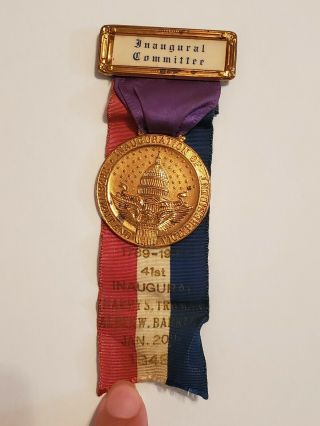 1949 Harry Truman Inaugural Committee Medal Ribbon