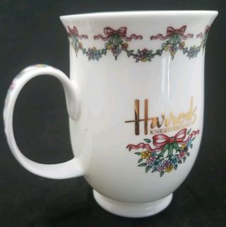Harrods Knightsbridge Fine Bone China Floral Coffee Tea Cup Mug Made in England 4
