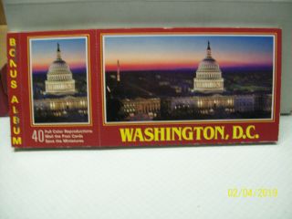 40 Full Color Older Washington,  D.  C.  Postcards In Booklet Form