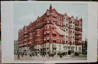 1911 Hotel Brunswick Boston Ma Postcard View By Detroit Publishing Co 10621