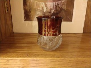 1893 World ' s Fair Memorabilia Ruby Red Flash Glass Souvenir Vase Aunt Almira 4 