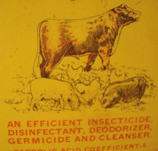 Old Veterinary Tin " Kreso Dip " 1qt Parke Davis Kills Lice On Farm Aniimals Poison