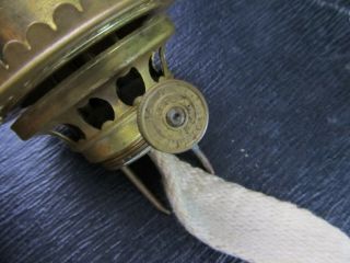 Rare 1860 ' s Chimney Set Screw Type Lift to Lite 2 Brass Burner Miller 2