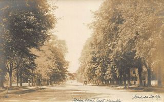 East Hampton Nh Main Street Horse & Wagon In 1907 Real Photo Postcard