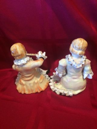 Vintage Pair Porcelain Thames Colonial Figurines Man & Woman 2