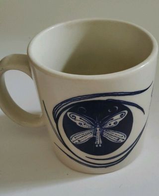 Vintage Taylor & Ng La Grenouille Frog Coffee Mug Cobalt Blue Cup 1978 Japan Fly 4