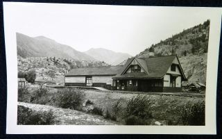 Vtg 1930s Railroad Photo Snapshot Lake City Colorado Town Depot Train Station