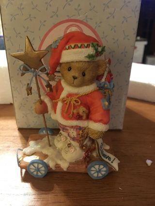 Cherished Teddies Ricky 104144 Limited Edition Santa " Your Wishes Will Come True