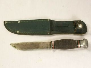 Remington Rh - 251 Girl Scout Knife With Sheath 7 1/2 " Length