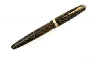 1945 Parker Vacumatic Fountain Pen Golden Pearl W/ 14k Medium Nib