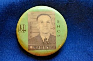 " J & L Shop,  " Vintage Employee Badge
