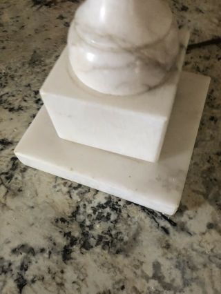 Vintage Carved Italian Marble Alabaster Table Lamp 7