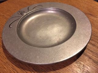 Vintage Carson Porter Pewter Pineapple Soap Dish Candle Holder Tray Charger Vg 4