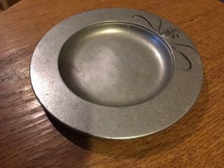 Vintage Carson Porter Pewter Pineapple Soap Dish Candle Holder Tray Charger Vg 5