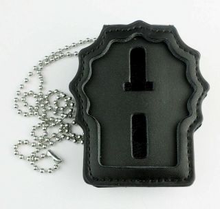 Us Police Badge Holder Neck Chain Belt Clip - U.  S.  Leather Badge Holder