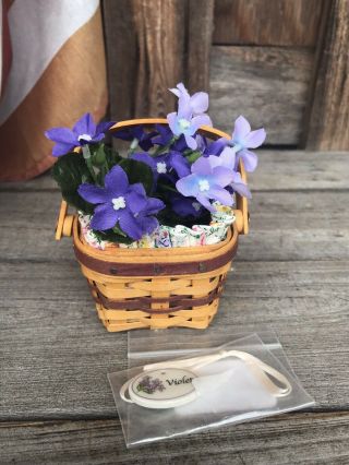 Longaberger Collectors Club Mini Violet Basket Set