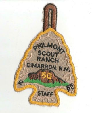 Philmont 50th Anniversary Staff Arrowhead