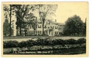 Glen Cove Li Ny - J.  A.  Young Mansion - Postcard