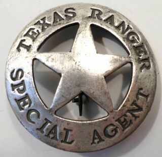 Texas Ranger Special Agent Old West Western Badge Pin