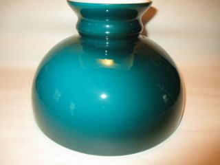 Vintage 9 7/8 " Green Cased Glass Shade Rayo,  B & H