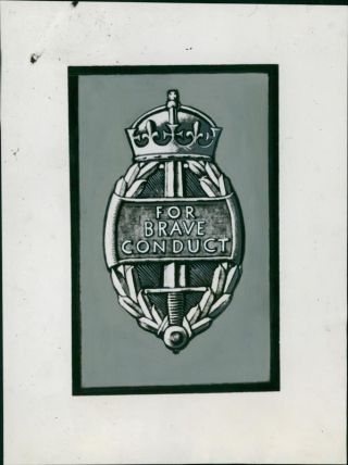 Civil Commendations Badge - Vintage Photo