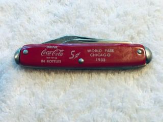Coca Cola Pocket Knife World 