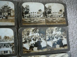 1904 ST LOUIS WORLDS FAIR - 16 BLACK & WHITE REAL PHOTO STEREOVIEW CARDS 4