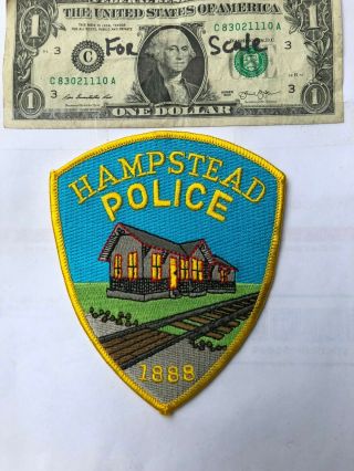 Hampstead Maryland Police Patch Un - Sewn In Great Shape