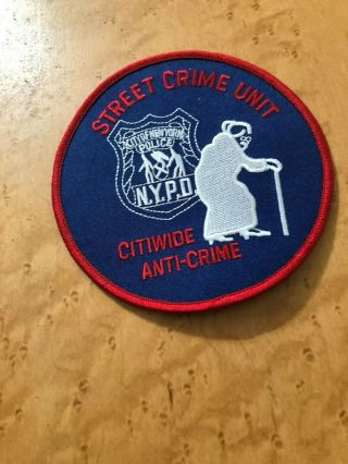 Nypd,  York Police Patch (scu Street Crime Unit)
