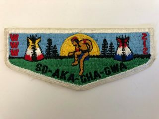So - Aka - Gha - Gwa Lodge 212 Oa S1b Flap Patch Order Of The Arrow